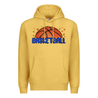 Antique Gold basketball Premium Hoodie - MaliasSmallBusiness