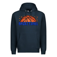 Navy basketball Premium Hoodie - MaliasSmallBusiness