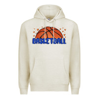 Oatmeal Heather basketball Premium Hoodie - MaliasSmallBusiness