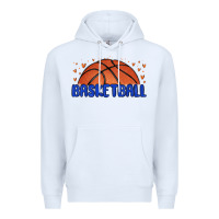White basketball Premium Hoodie - MaliasSmallBusiness