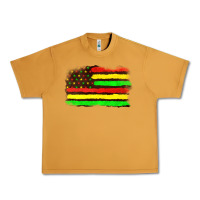 Peanut Butter juneteenth flag Urban Heavy Tee - texasbilliewilder