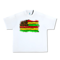 White juneteenth flag Urban Heavy Tee - texasbilliewilder