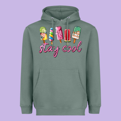 Stay Cool Heavyweight Hoodie Designed By Adodesignshop