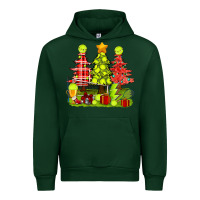 Forest Green Christmas With Tennis Trees Urban Hoodie - BundleAndBundleShop