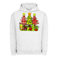 Pigment Lunar Rock Christmas With Tennis Trees Urban Hoodie - BundleAndBundleShop