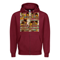 Burgundy western hereford cattle seamless pattern Zipper Hoodie - HRA Design Shop