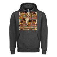 Charcoal Heather western hereford cattle seamless pattern Zipper Hoodie - HRA Design Shop