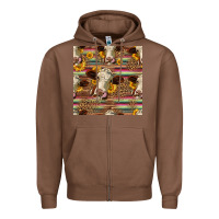 Chestnut western hereford cattle seamless pattern Zipper Hoodie - HRA Design Shop