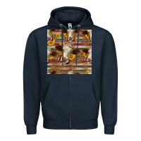 Navy western hereford cattle seamless pattern Zipper Hoodie - HRA Design Shop