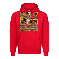 Red western hereford cattle seamless pattern Zipper Hoodie - HRA Design Shop