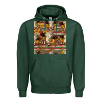 Sports Green western hereford cattle seamless pattern Zipper Hoodie - HRA Design Shop