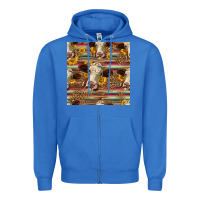 True Royal western hereford cattle seamless pattern Zipper Hoodie - HRA Design Shop