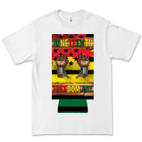 White juneteenth freedom day 12 oz can cooler (slim) 2 Premium Tee - Artiststas