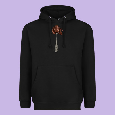 Spoon With Chocolate Heavyweight Hoodie Designed By Adodesignshop