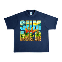 Navy summer vibes Urban Heavy Tee - Zillion Design Studio