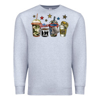 Heather Grey army coffee Premium Sweatshirt - Jasminsmagicworld