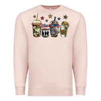 Pale Pink army coffee Premium Sweatshirt - Jasminsmagicworld