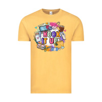 Vintage Mustard i hook it up  sewing Vintage Tee - Zillion Design Studio