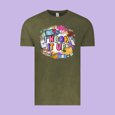 I Hook It Up  Sewing Vintage Tee Designed By Zillion Design Studio