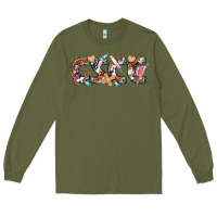 Army Green CSCC Cutaneous Squamous Cell Cancer Long Sleeve Tee - texasbilliewilder