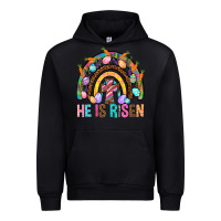 Black He Is Risen Rainbow Urban Hoodie - BundleAndBundleShop