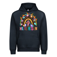 Navy He Is Risen Rainbow Urban Hoodie - BundleAndBundleShop