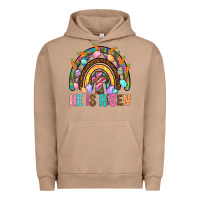 Pigment Burro He Is Risen Rainbow Urban Hoodie - BundleAndBundleShop