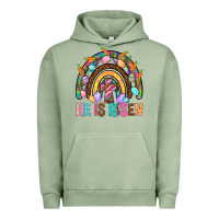 Pigment Oil Green He Is Risen Rainbow Urban Hoodie - BundleAndBundleShop
