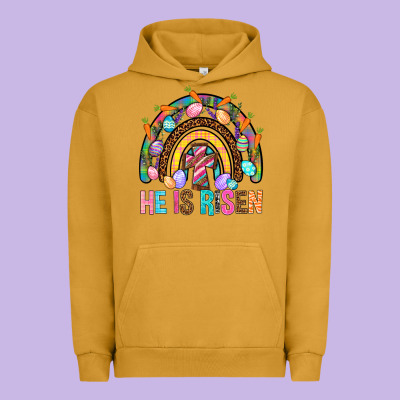 He Is Risen Rainbow Urban Hoodie Designed By Bundleandbundleshop