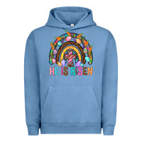Pigment Pebble Blue He Is Risen Rainbow Urban Hoodie - BundleAndBundleShop