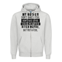 Dove Grey my mother black Zipper Hoodie - RacoonDesign