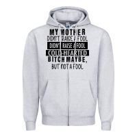 My Mother Black Zipper Hoodie | Teevron