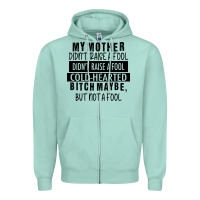 Seafoam my mother black Zipper Hoodie - RacoonDesign