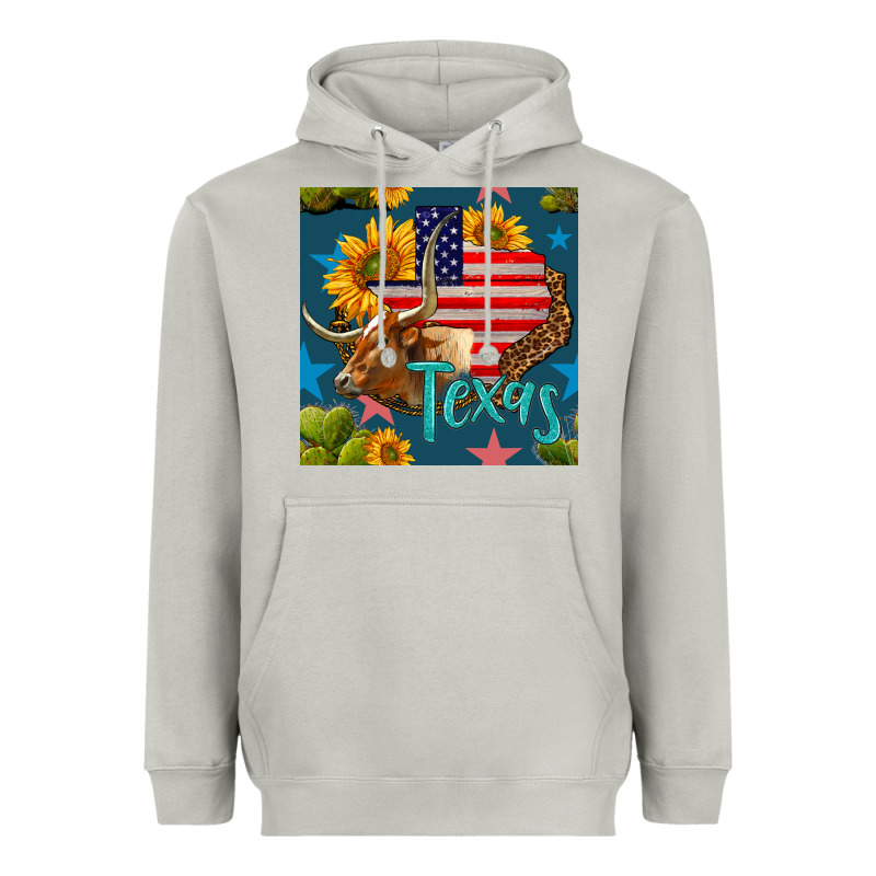 4th Of July Texas Map With Cow Seamless Pattern Heavyweight Hoodie by BundleAndBundleShop | Teevron