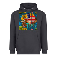 Smoke 4th of july texas map with cow seamless pattern Heavyweight Hoodie - BundleAndBundleShop