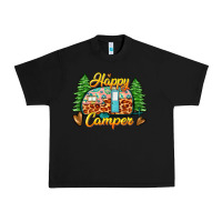 Black happy camper Urban Heavy Tee - Zillion Design Studio
