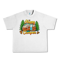 Lunar Rock happy camper Urban Heavy Tee - Zillion Design Studio