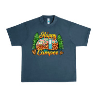 Midnight Navy happy camper Urban Heavy Tee - Zillion Design Studio