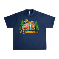Navy happy camper Urban Heavy Tee - Zillion Design Studio