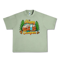 Oil Green happy camper Urban Heavy Tee - Zillion Design Studio