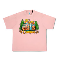 Salmon happy camper Urban Heavy Tee - Zillion Design Studio