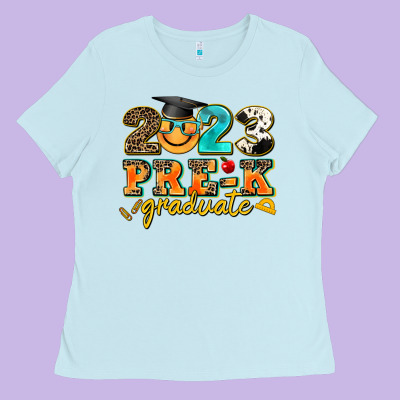 2023 Pre K Graduate Ladies Tee Designed By Adodesignshop