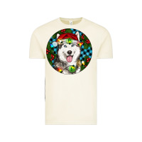 Vintage Arctic Christmas Husky Vintage Tee - RanaPortraitStore