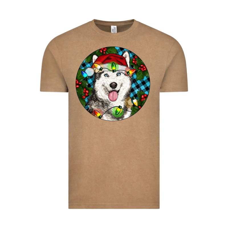 Christmas Husky Vintage Tee by RanaPortraitStore | Teevron