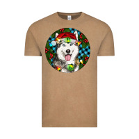 Vintage Coffee Christmas Husky Vintage Tee - RanaPortraitStore
