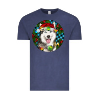 Vintage Denim Christmas Husky Vintage Tee - RanaPortraitStore