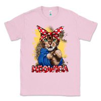 Bubblegum Pink Meowica 4th of july Classic Tee - CowGirlArtShop
