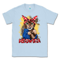 Dusty Blue Meowica 4th of july Classic Tee - CowGirlArtShop