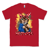 Red Meowica 4th of july Classic Tee - CowGirlArtShop