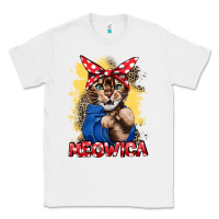 White Meowica 4th of july Classic Tee - CowGirlArtShop